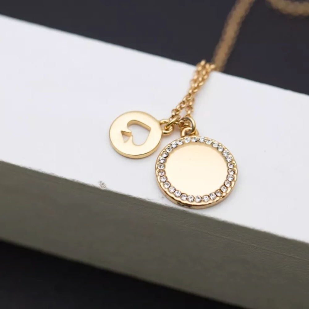 New Kate Spade Gold Spot The Spade Necklace - Picture 4 of 4